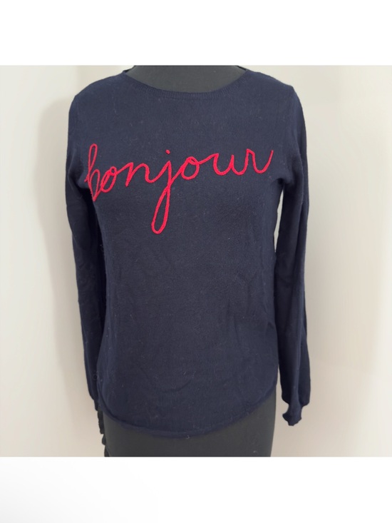 Joie Sweaters - Joie Navy Textured Knit lightweight sweater Bonjour